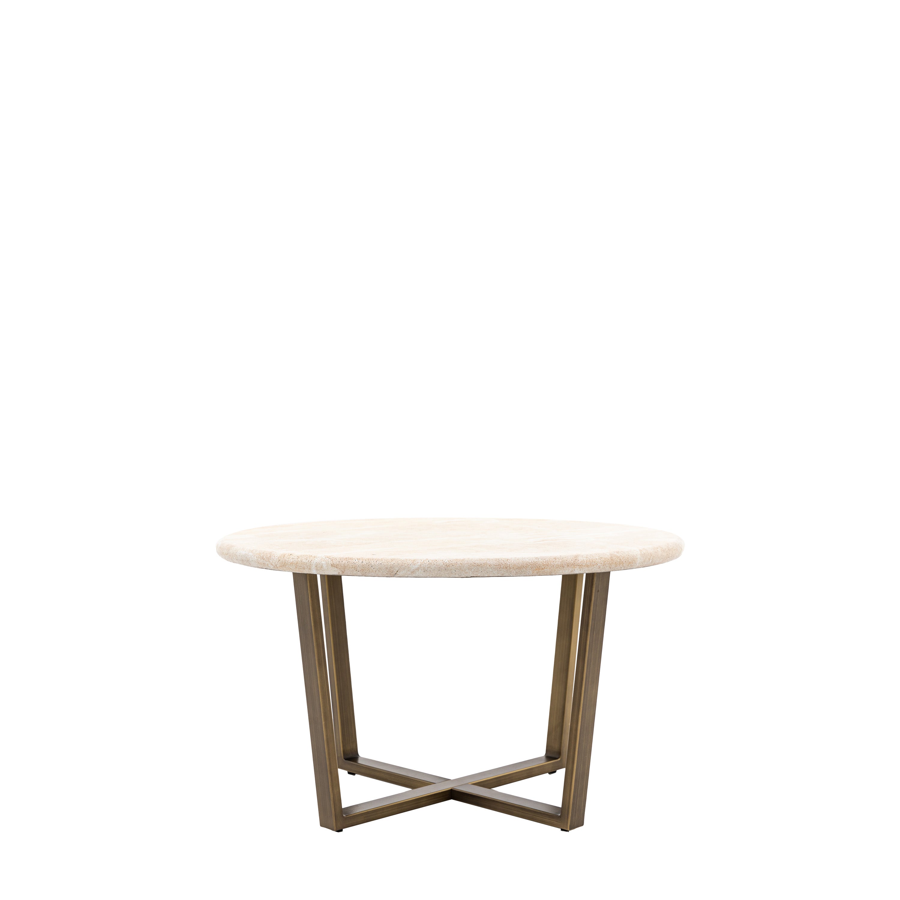 Annecy Bronze & White Concrete Round Coffee Table